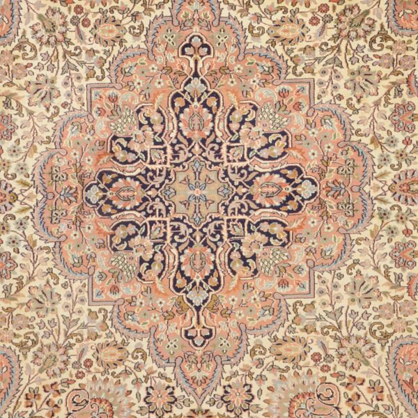 Kashmir Orientteppich 186 × 277 cm, Seide, handgeknüpft fein