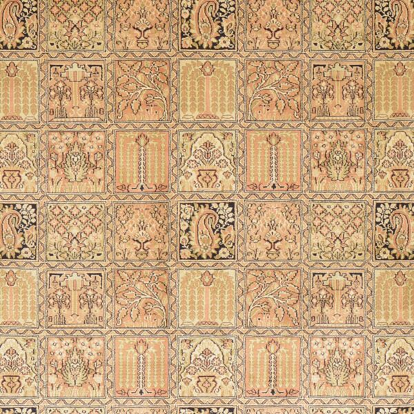Kashmir Orientteppich 186 × 283 cm, Seide, handgeknüpft