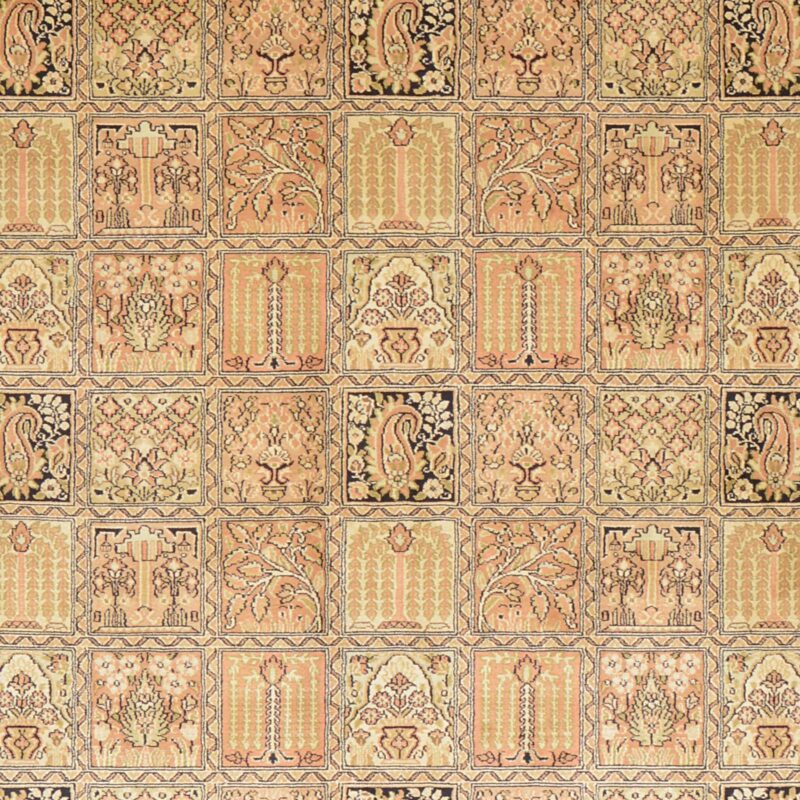Kashmir Orientteppich 186 × 283 cm, Seide, handgeknüpft