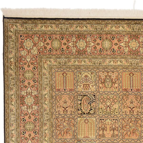 Kashmir Orientteppich 186 × 283 cm, Seide, handgeknüpft