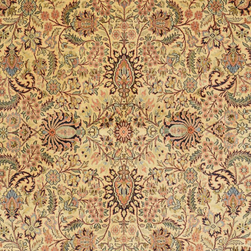 Kashmir Orientteppich 187 × 270 cm, Seide, handgeknüpft