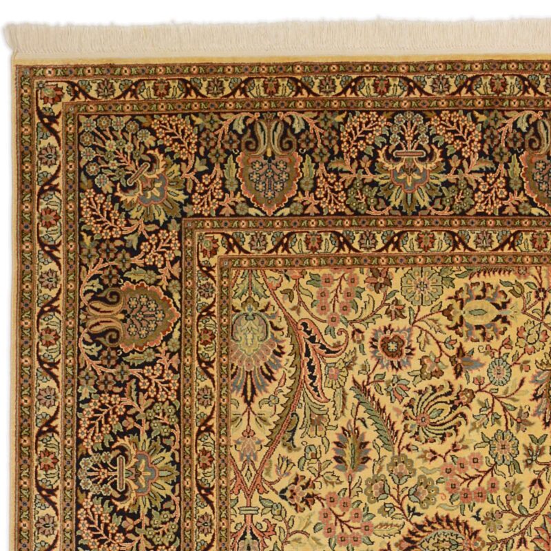Kashmir Orientteppich 187 × 270 cm, Seide, handgeknüpft