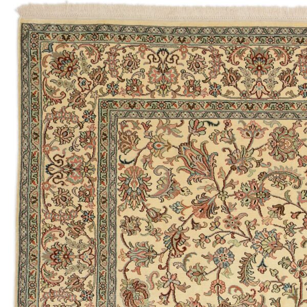Kashmir Orientteppich 188 × 276 cm, Seide, handgeknüpft