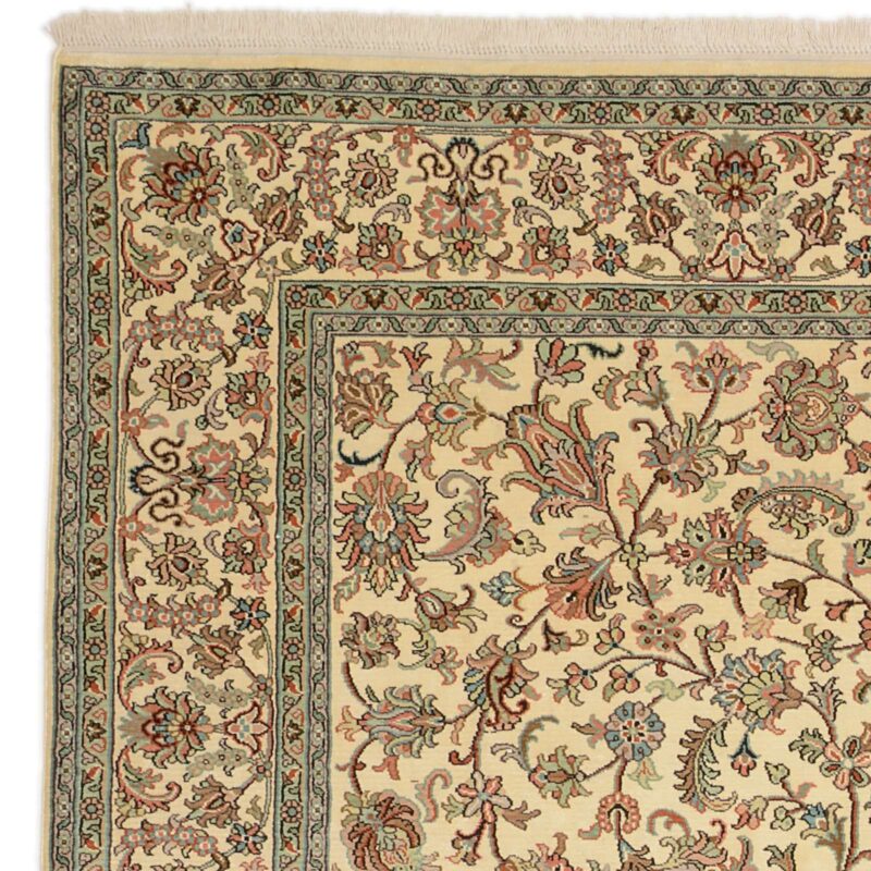Kashmir Orientteppich 188 × 276 cm, Seide, handgeknüpft