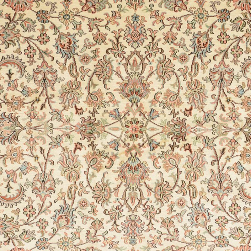 Kashmir Orientteppich 188 × 276 cm, Seide, handgeknüpft