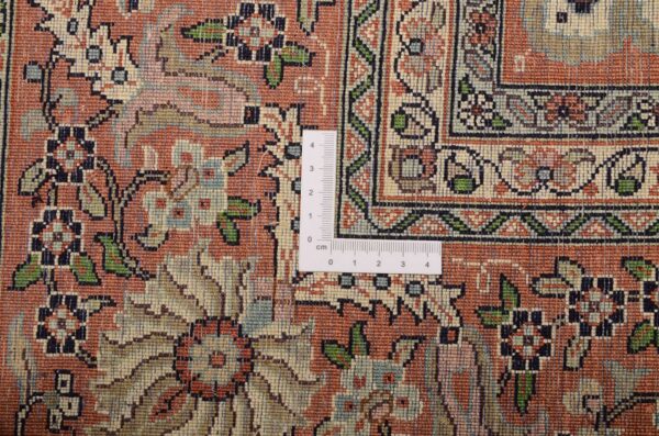 Kashmir Orientteppich 188 × 284 cm, Seide, handgeknüpft