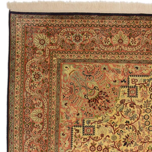 Kashmir Orientteppich 188 × 284 cm, Seide, handgeknüpft