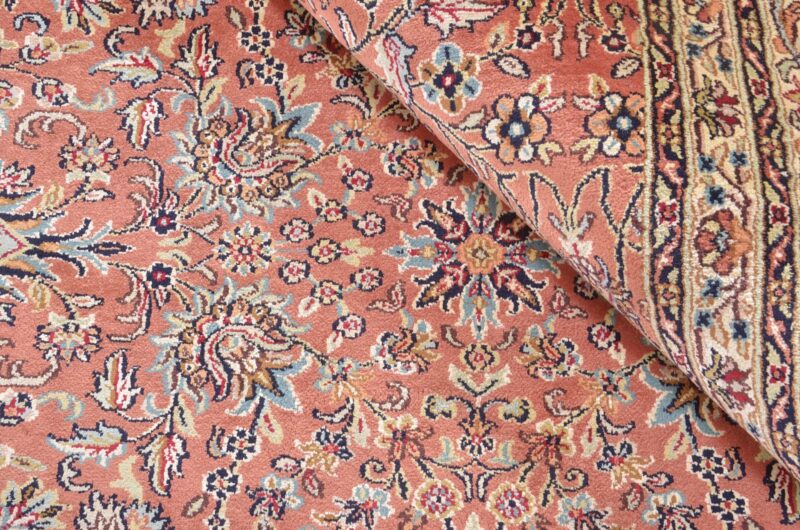 Kashmir Orientteppich 189 × 277 cm, Seide, handgeknüpft