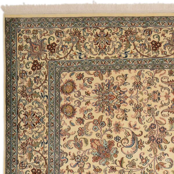 Kashmir Orientteppich 190 × 279 cm, Seide, handgeknüpft