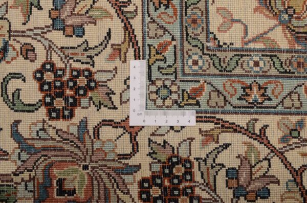 Kashmir Orientteppich 190 × 279 cm, Seide, handgeknüpft