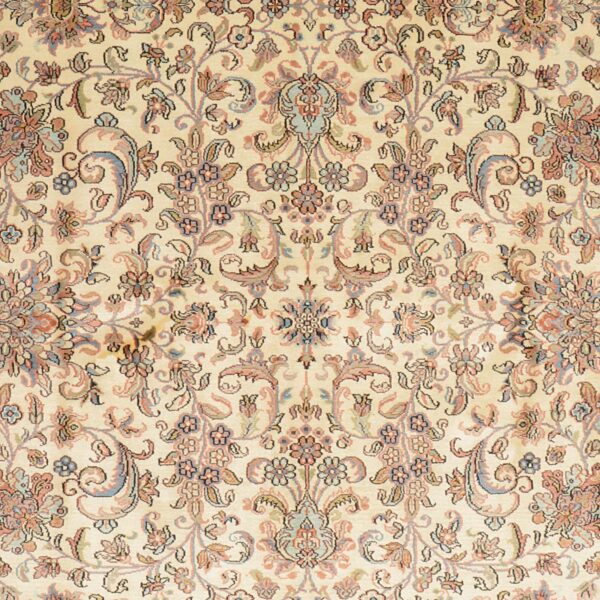 Kashmir Orientteppich 190 × 279 cm, Seide, handgeknüpft