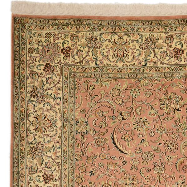 Kashmir Orientteppich 190 × 281 cm, Seide, handgeknüpft