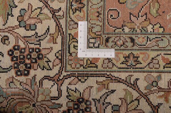 Kashmir Orientteppich 190 × 281 cm, Seide, handgeknüpft