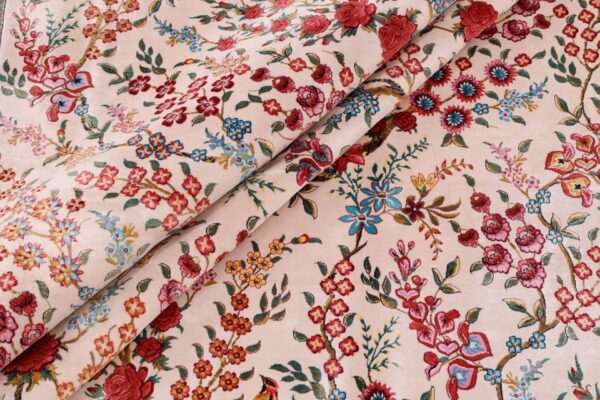 Kashmir Orientteppich 200 × 300 cm, Seide, handgeknüpft