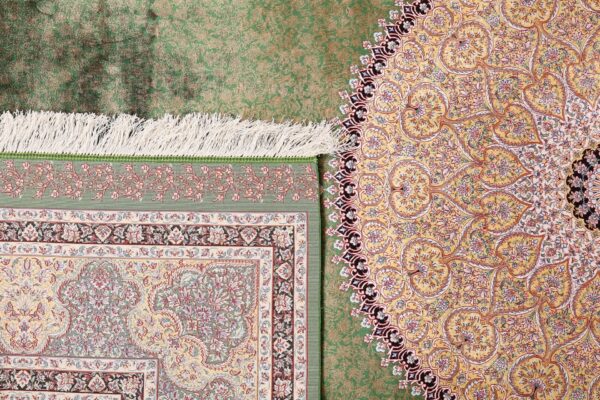 Kashmir Orientteppich 200 × 300 cm, Seide, handgeknüpft edel
