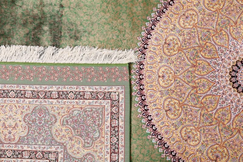 Kashmir Orientteppich 200 × 300 cm, Seide, handgeknüpft edel