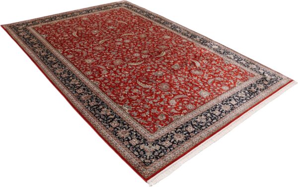 Kashmir Orientteppich 201 × 299 cm, Seide, handgeknüpft