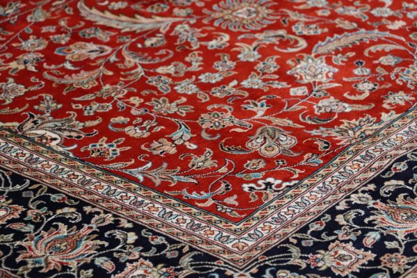 Kashmir Orientteppich 201 × 299 cm, Seide, handgeknüpft