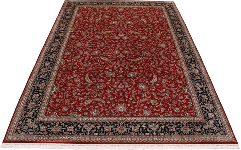 Kashmir Orientteppich 201 × 299 cm, Seide, handgeknüpft