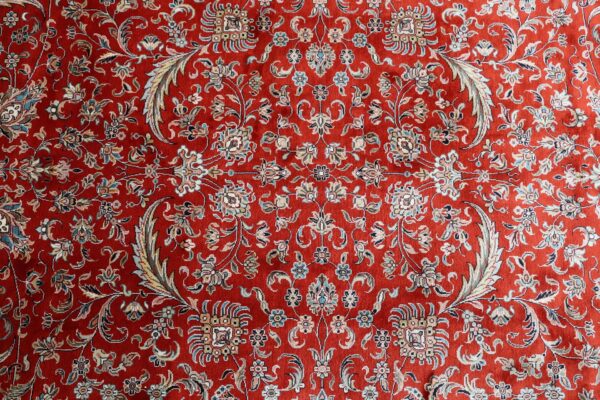 Kashmir Orientteppich 201 × 299 cm, Seide, handgeknüpft