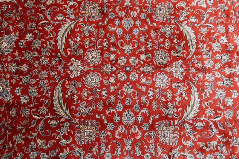 Kashmir Orientteppich 201 × 299 cm, Seide, handgeknüpft