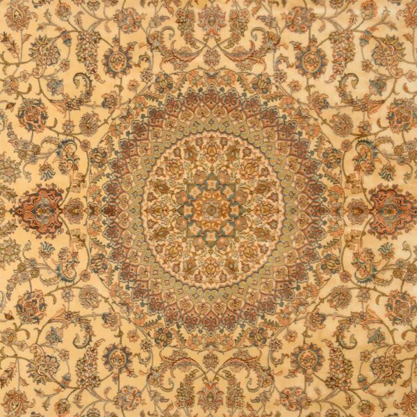 Kashmir Orientteppich 212 × 319 cm, Seide, handgeknüpft