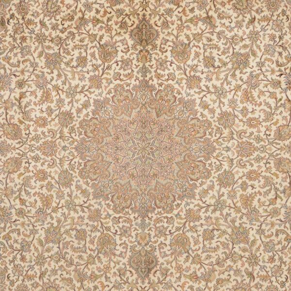 Kashmir Orientteppich 213 × 310 cm, Seide, handgeknüpft