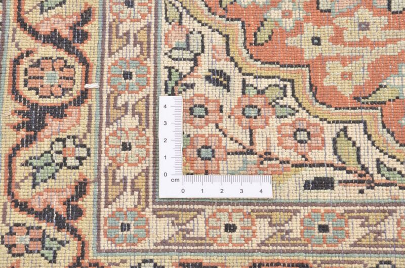 Kashmir Orientteppich 213 × 312 cm, Seide, handgeknüpft