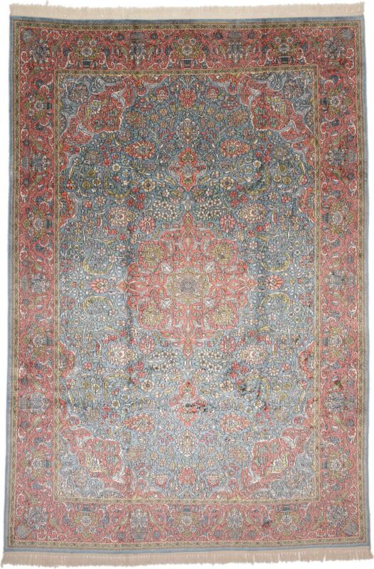 Kashmir Orientteppich 214 × 316 cm, Seide, handgeknüpft