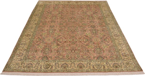 Kashmir Orientteppich 215 × 309 cm, Seide, handgeknüpft