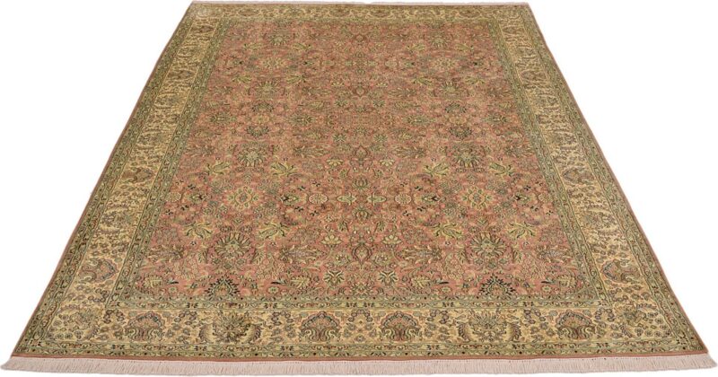 Kashmir Orientteppich 215 × 309 cm, Seide, handgeknüpft