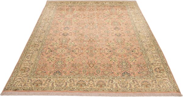 Kashmir Orientteppich 215 × 309 cm, Seide, handgeknüpft