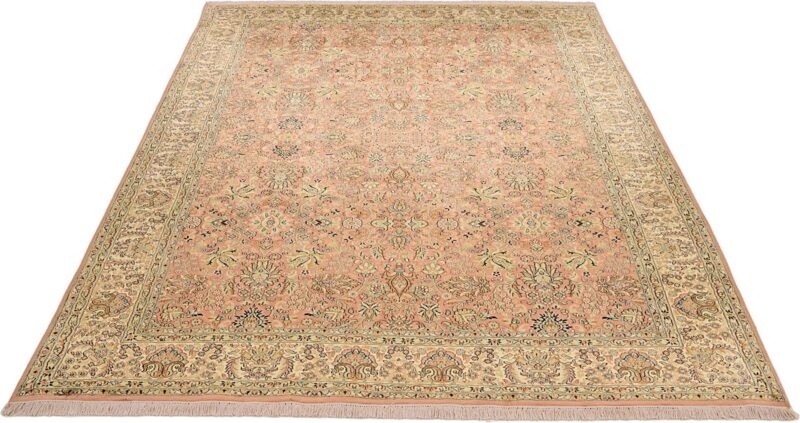 Kashmir Orientteppich 215 × 309 cm, Seide, handgeknüpft