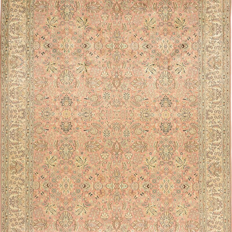 Kashmir Orientteppich 215 × 309 cm, Seide, handgeknüpft