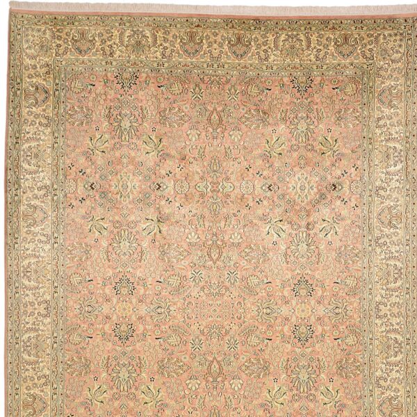 Kashmir Orientteppich 215 × 309 cm, Seide, handgeknüpft