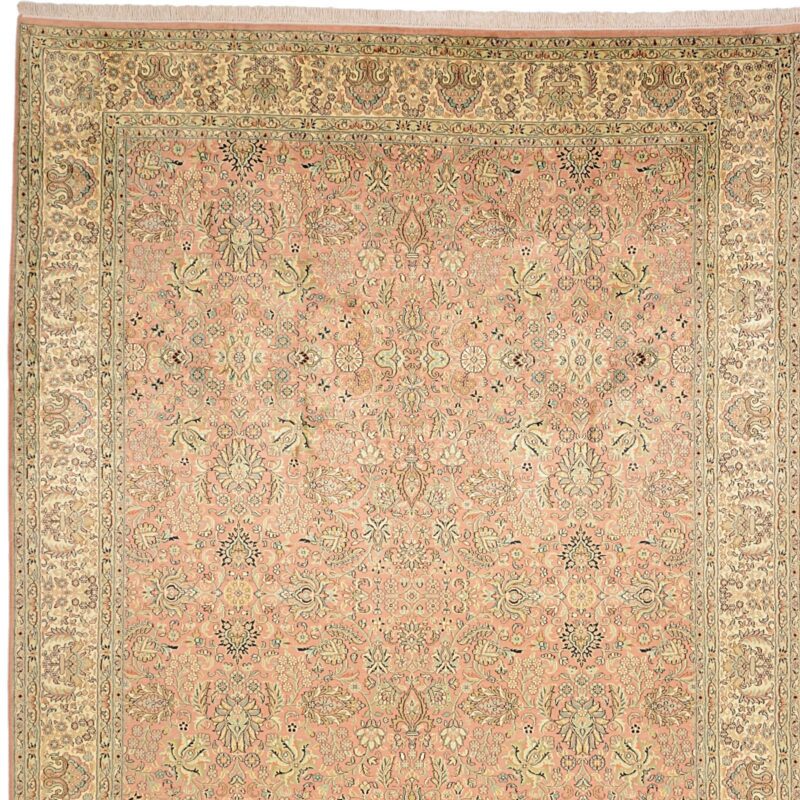 Kashmir Orientteppich 215 × 309 cm, Seide, handgeknüpft