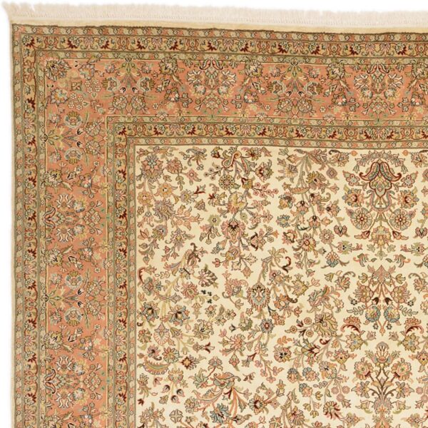 Kashmir Orientteppich 215 × 309 cm, Seide, handgeknüpft