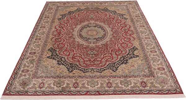 Kashmir Orientteppich 215 × 310 cm, Seide, handgeknüpft edel