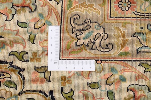Kashmir Orientteppich 216 × 313 cm, Seide, handgeknüpft