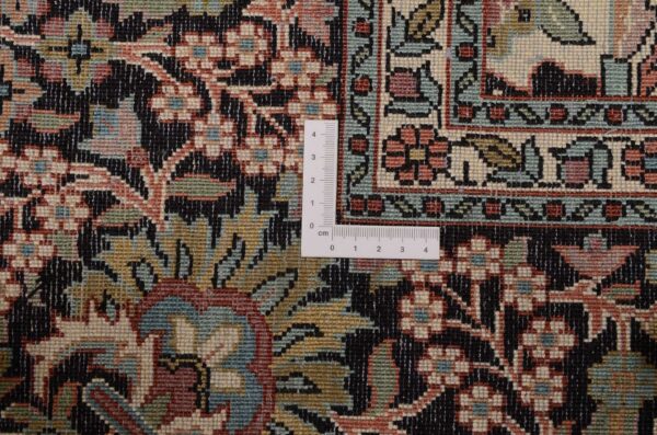 Kashmir Orientteppich 219 × 304 cm, Seide, handgeknüpft