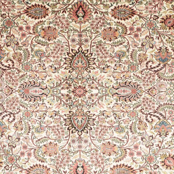 Kashmir Orientteppich 219 × 304 cm, Seide, handgeknüpft