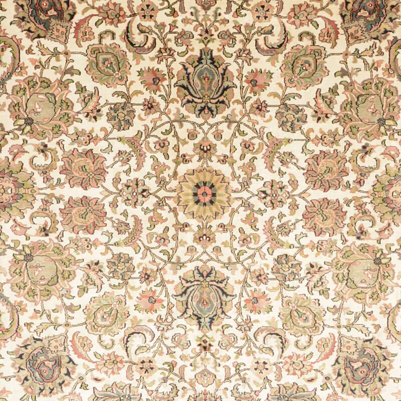 Kashmir Orientteppich 219 × 317 cm, Seide, handgeknüpft