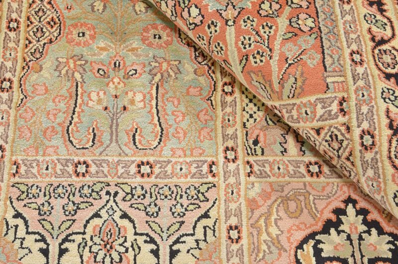 Kashmir Orientteppich 222 × 307 cm, Seide, handgeknüpft