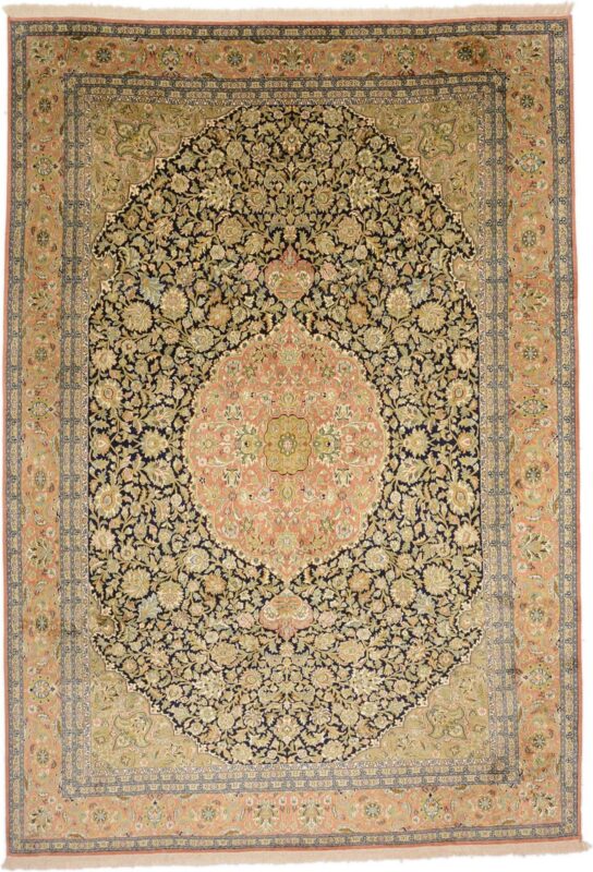 Kashmir Orientteppich 223 × 320 cm, Seide, handgeknüpft