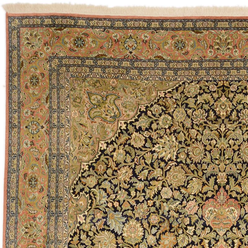 Kashmir Orientteppich 223 × 320 cm, Seide, handgeknüpft