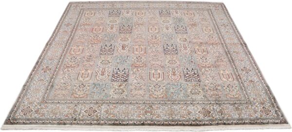 Kashmir Orientteppich 245 × 245 cm, Seide, handgeknüpft