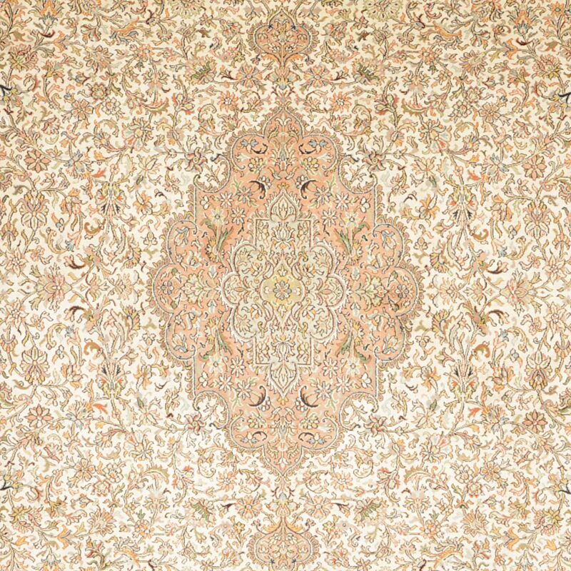 Kashmir Orientteppich 245 × 336 cm, Seide, handgeknüpft