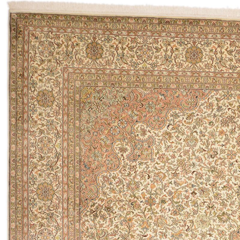 Kashmir Orientteppich 245 × 336 cm, Seide, handgeknüpft