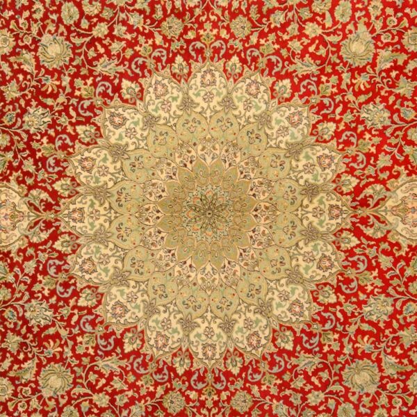 Kashmir Orientteppich 247 × 340 cm, Seide, handgeknüpft