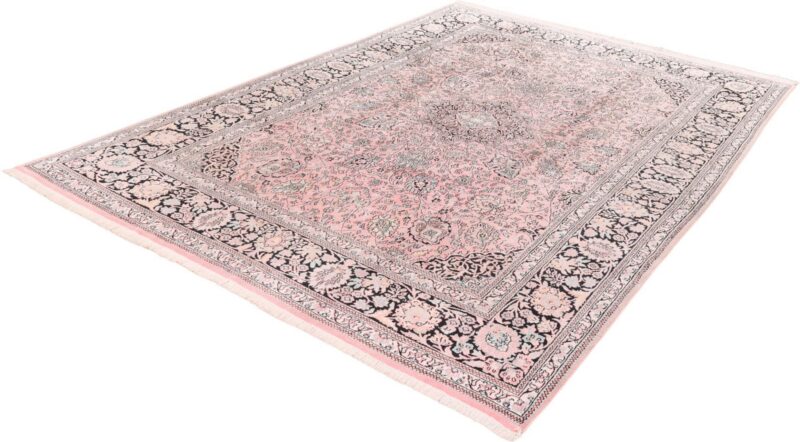 Kashmir Orientteppich 252 × 338 cm, Seide, handgeknüpft